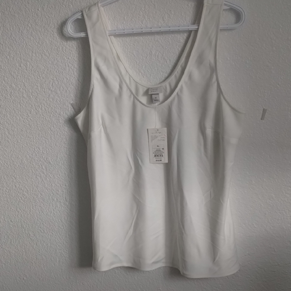 White Sleeveless Top